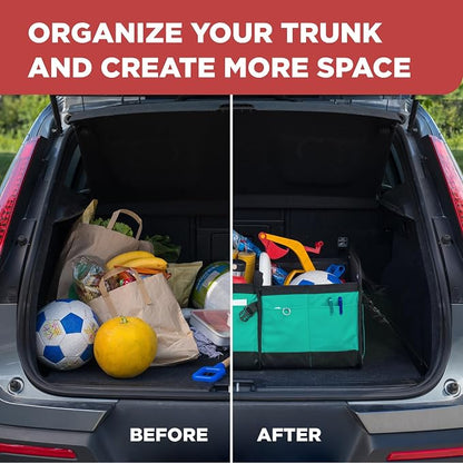 TRUNKCRATEPRO Teal Car Accessories Trunk Organizer Premium Multi Movable - Image 9