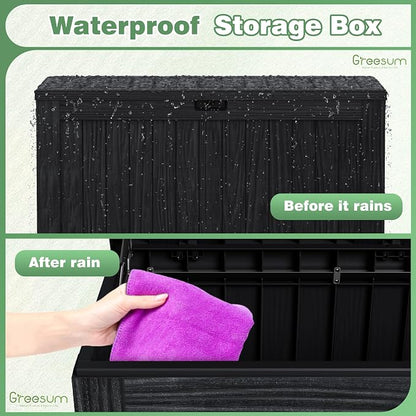 Greesum Outdoor Storage Box 120 Gallon Storage Bin - Image 7