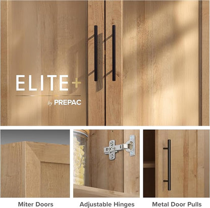 Prepac Natural Oak Elite 65" Tall Accent Kitchen Pantry Cabinet, Craft or - Image 7