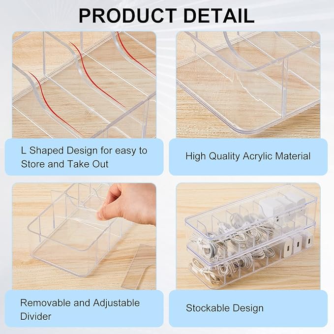 Tatuo 8 Pcs Cable Organizer Box - Image 3