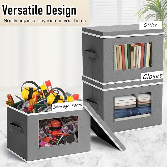 Threehoney 10 Pcs Fabric Storage Cubes - Image 4