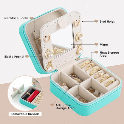 Birthday Gifts For Women, Initial Jewelry Box, Travel Jewelry Case, Gifts for - Image 2
