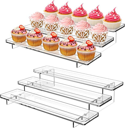 ULENDIS 2 Pack 3 Tier Acrylic Stands by ULENDIS