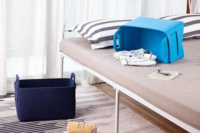 Minoisome Storage Basket Felt Storage Bin Collapsible& Convenient Box Organizer - Image 5