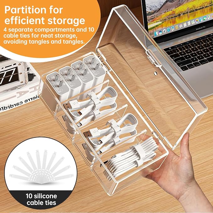 2 Pack Cable Organizer Box - Image 4