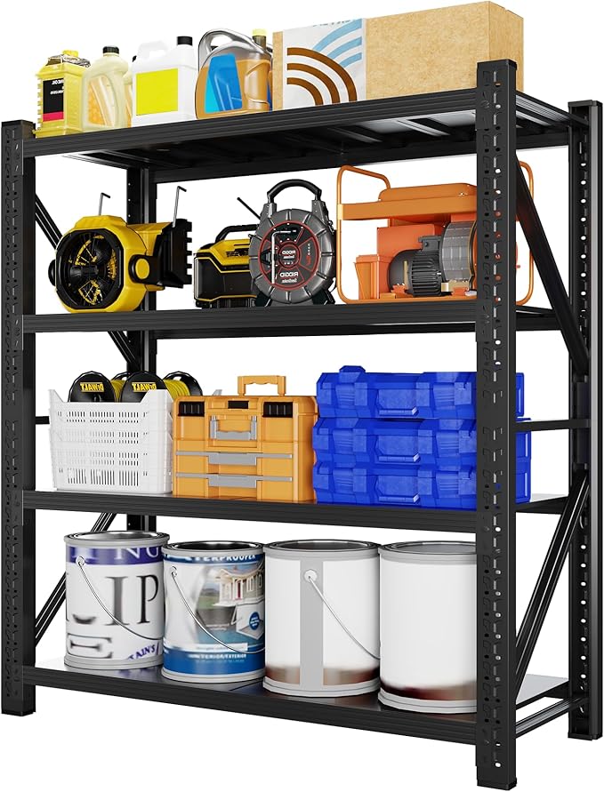 4000LBS Garage Shelving 48" W Garage Shelving Heavy Duty 4-Tier Metal Storage by Unknown