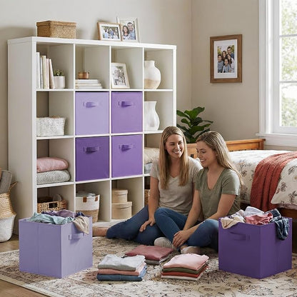 GRANNY SAYS 13 Inch Cube Storage Organizer, Sturdy Handles, Decorative Baskets - Image 3