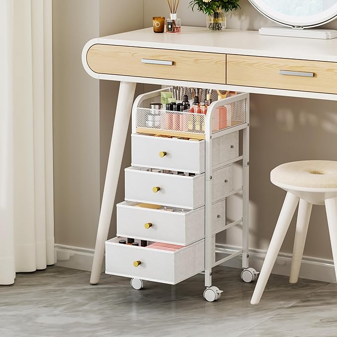SWTYMIKI Rolling Makeup Organizer Cart - Image 4