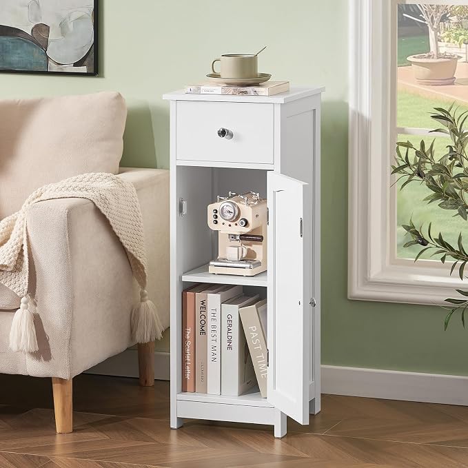 Iwell Bathroom Floor Cabinet | Small Bathroom Storage Cabinet - Image 5