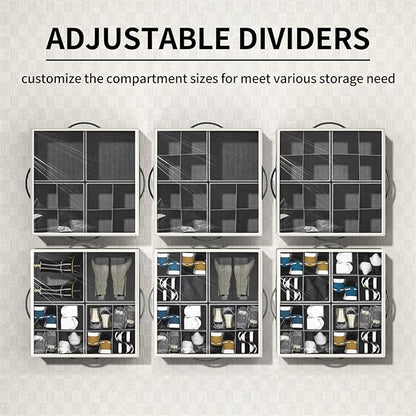 Aokeyee Shoe Organizer for Closet, 2 Pack Foldable Shoe Storage Organizer Box - Image 2