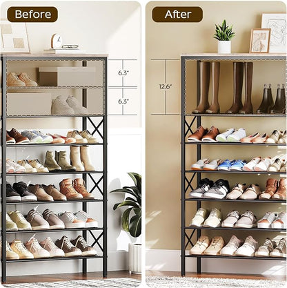 YATINEY 8 Tier Shoe Rack, Shoe Storage Organizer, Large Capacity Shoe Shelf - Image 4