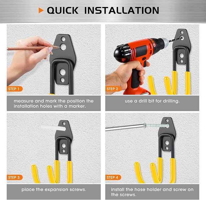 Heavy Duty Hose Hook, Garage Storage Utility Hooks, Garden Hose Hooks - Image 5