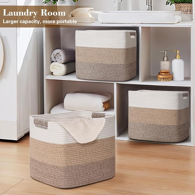 15×13 Inch Storage Cubes, 3 Pack Cube Storage Bins - Image 8