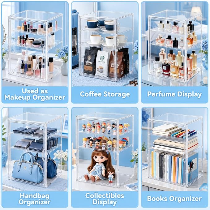 Baby Bottle Storage Organizer for Countertop, X-Large Clear Bottle Organizer - Image 8