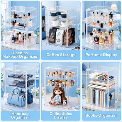 Baby Bottle Storage Organizer for Countertop, X-Large Clear Bottle Organizer - Image 8