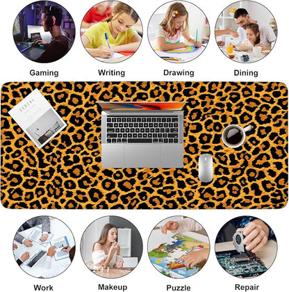 Leopard Print Mouse Pad – Large Extended Desk Mat 35.43 x 15.75 in – Bold - Image 9