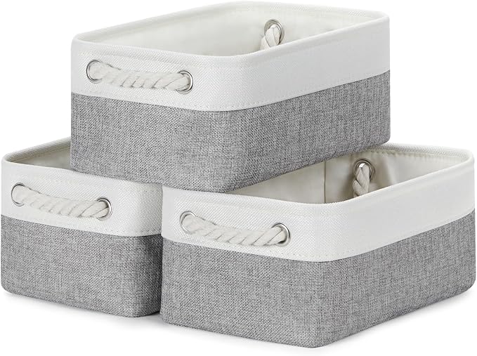 Bidtakay Small Baskets Fabric Storage Baskets by BidtakayBaskets