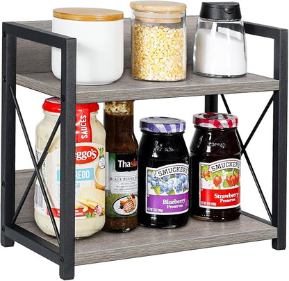 Giikin Countertop Shelf Organizer, 2 Tier Kitchen Spice Rack Organizer - Image 9