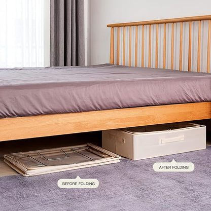 Under Bed Storage Bins Frame Storage Box Oxford Fabric Sturdy Underbed - Image 6