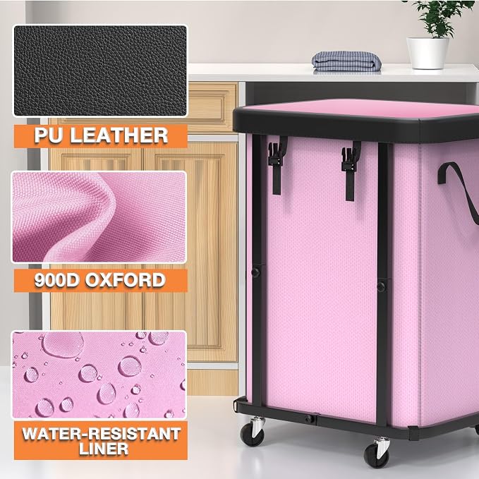150L Large Fashion Laundry Basket - Image 3