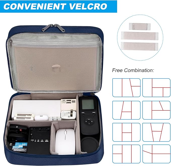 CILLA Electronic Organizer Travel Case, Travel Cord Organizer Case Portable - Image 5