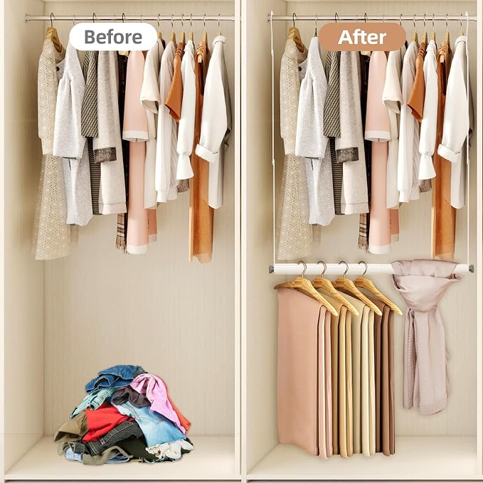 STORAGE MANIAC Adjustable Closet Rod - Image 4