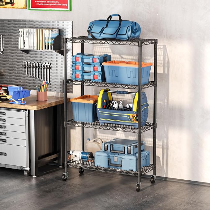 SINGAYE 4 Tier Adjustable Storage Shelf - Image 6