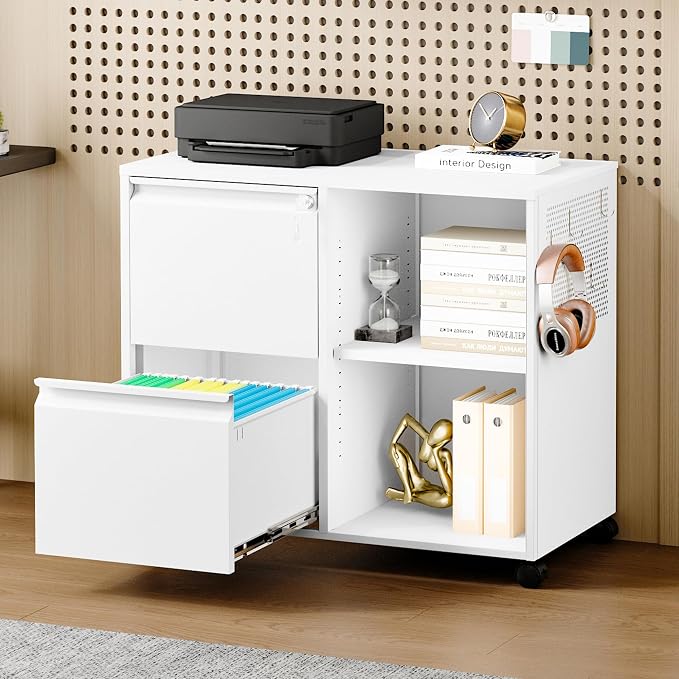 Metal File Cabinet, Lockable Lateral Filing Cabinet - Image 2