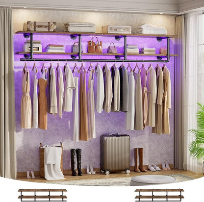 Aheaplus Industrial Pipe Clothes Rack by Aheaplus
