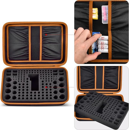 Comecase Battery Organizer Storage Box, Carrying Case Bag Holder - Image 4