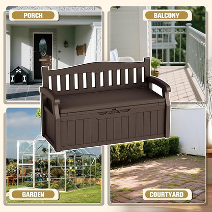 80-Gallon Outdoor Storage Bench - Image 5