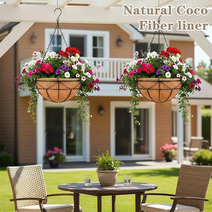 EIMQUVW 2 Pack Hanging Planters - Image 7