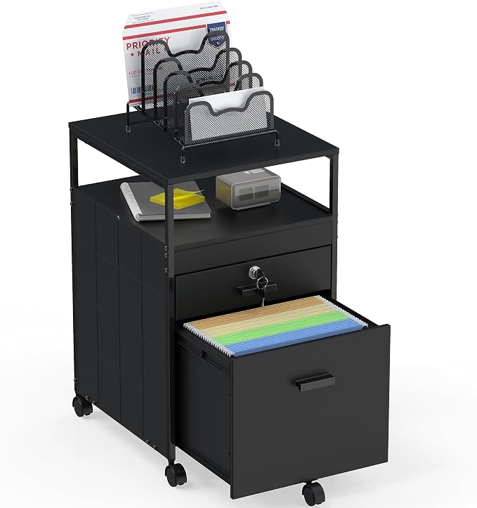 SHW Box File Rolling Mobile Cabinet - Image 6