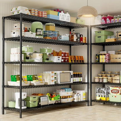 Storage Shelves Heavy Duty, 5-Tier Adjustable Metal Industrial Utility Shelf - Image 7