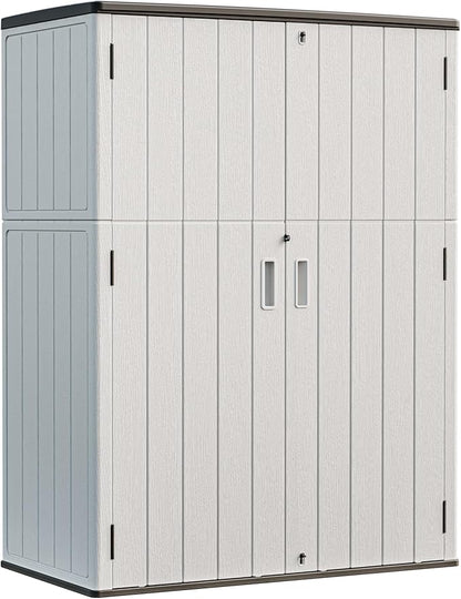 HOMSPARK Outdoor Storage Shed Weather Resistance, Patio Storage Cabinet by HOMSPARK