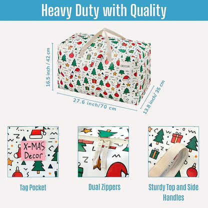 VENO 6 Pack Moving Bags and Large Christmas Decoration Storage Bins - Image 3