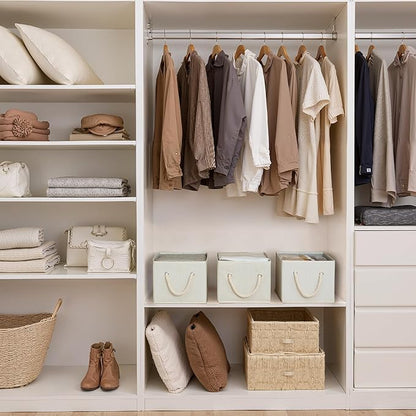 StorageWorks Storage Baskets for Shelves, Foldable Fabric Closet Storage Bins - Image 2