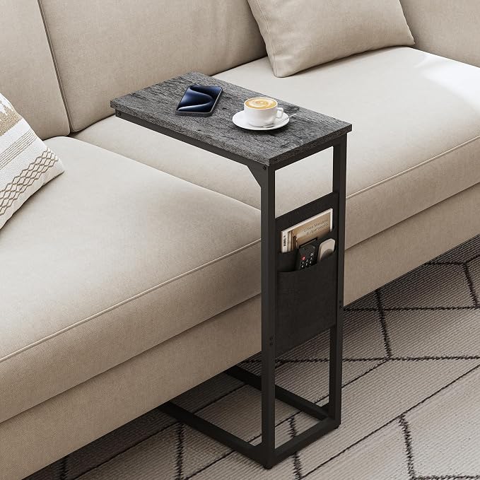 TUTOTAK C Shaped End Table, Side Table - Image 4