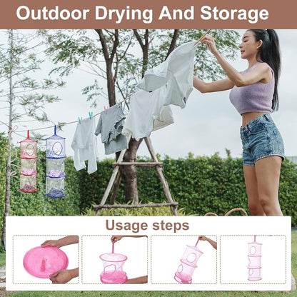 uxcell 2Pcs Mesh Hanging Storage Basket - Image 7