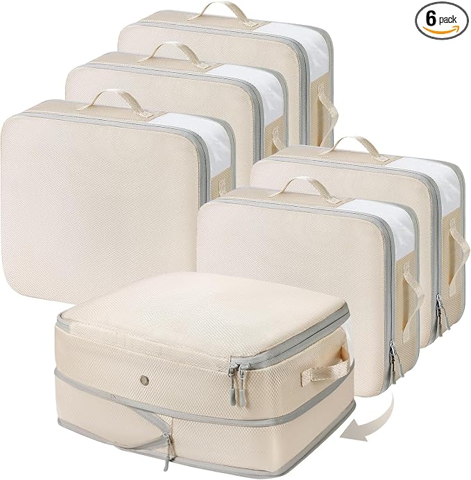 DIMJ Clothes Storage Bag 6 Pack, 19L Compression Storage Bags by DiMJ
