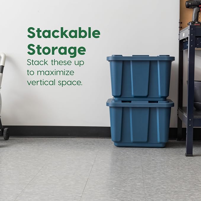 IRIS USA 12 Gallon Eco-Friendly Heavy Duty Truck Bed Toolbox Storage Tote Bins - Image 5