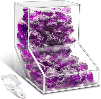 Laundry Pods Container with Spoon, Acrylic Candy Dispenser with 2 Lid, by Unknown