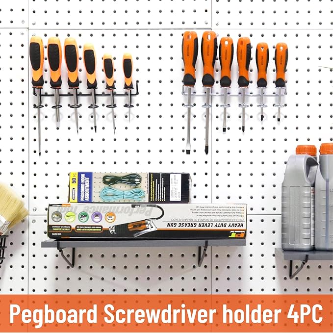 HUHOLE 4PC Pegboard Screwdriver Holder - Image 5