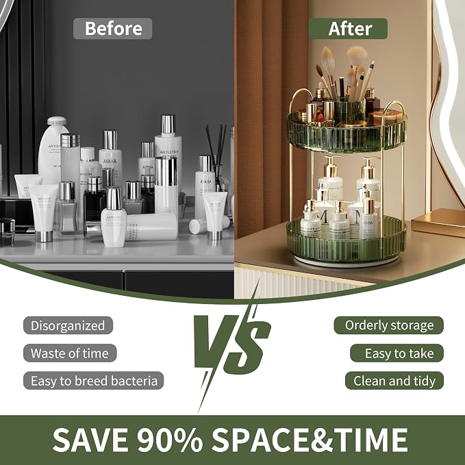 YCIA&DONE Rotating Makeup Organizer - Image 8