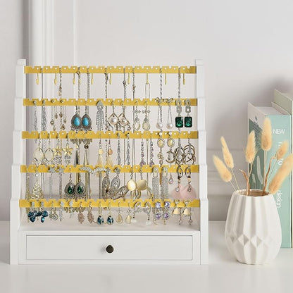 Pinzoveco Earring Organizer, 5 Layer Earring Holder Organizer - Image 7