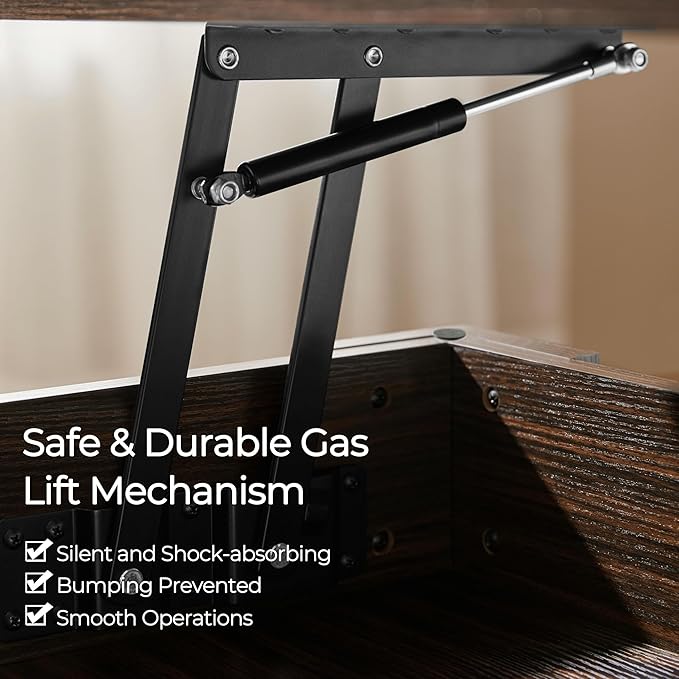 Yaheetech Lift Top Coffee Table - Image 5
