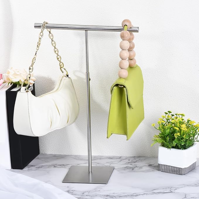 uxcell Necklace Display Stand Adjustable Height Jewelry Rack T Bar Tabletop - Image 6