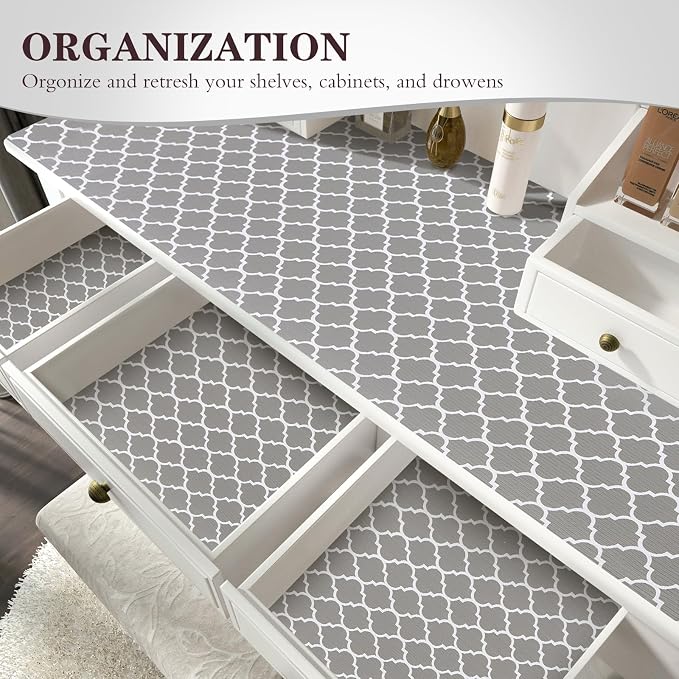 Drawer and Shelf Liner, Non-Slip Kitchen Cabinet Liners Non-Adhesive Thick - Image 7