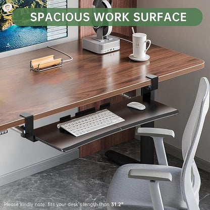 Large Keyboard Tray Under Desk - Image 8