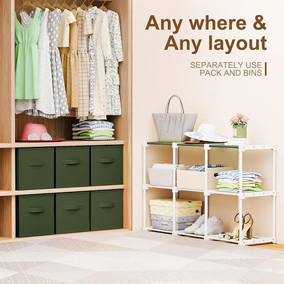 Briwooody 6 Cube Storage Organizer Bins - Image 5